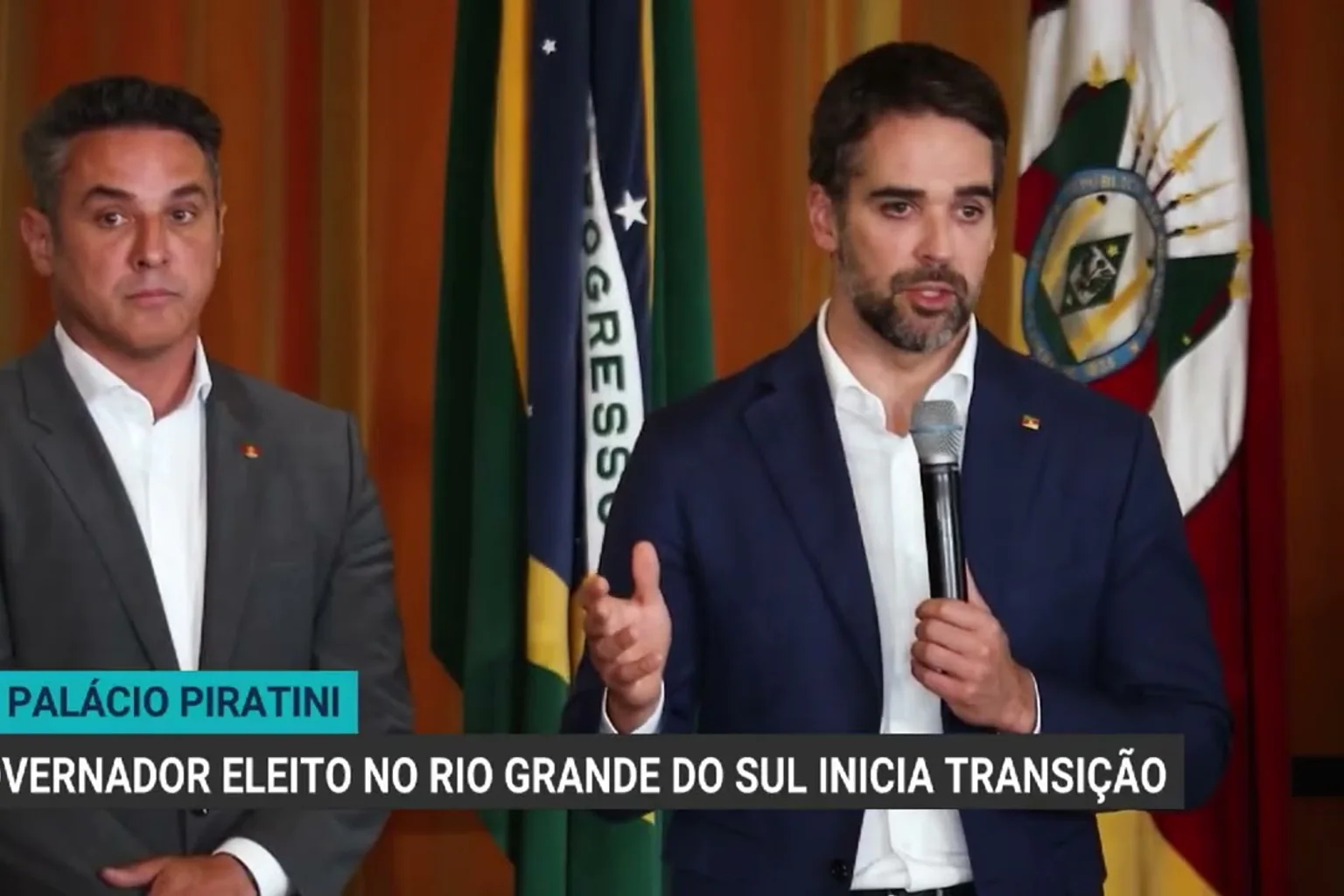 Governador eleito do RS inicia transição com reunião no Palácio Piratini
