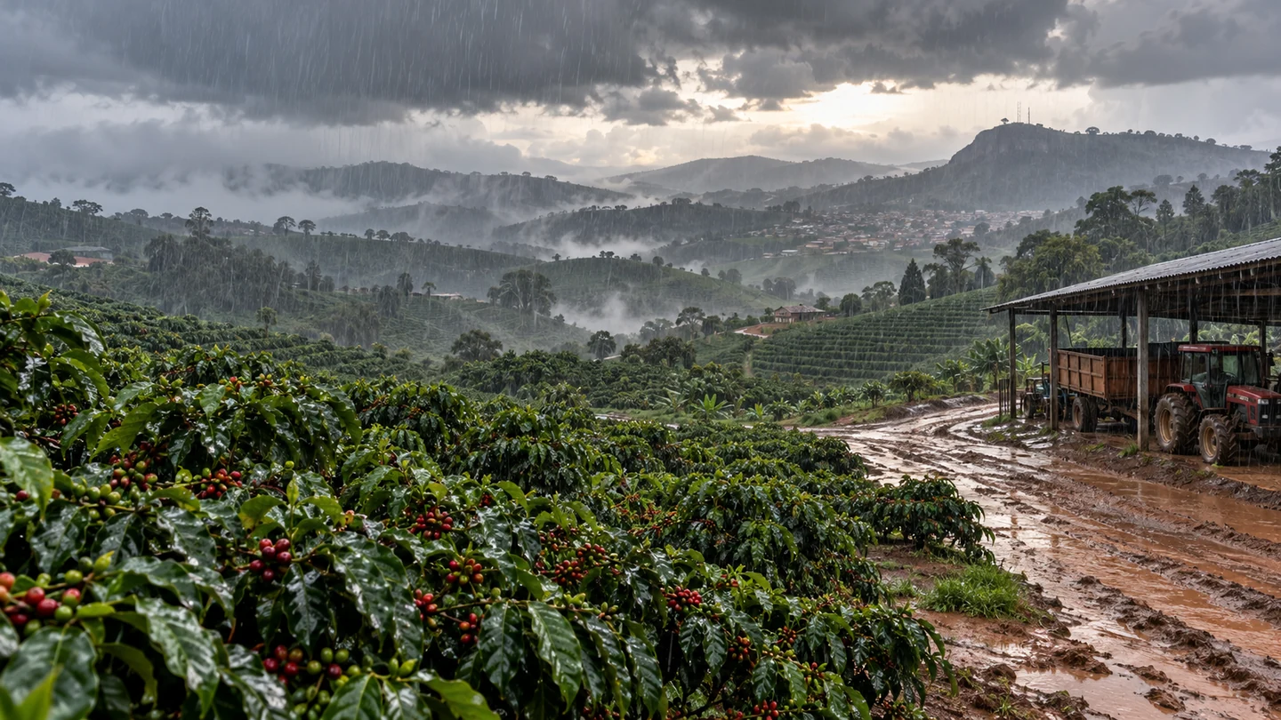 Imagem editorial representando: Chuva pode chegar a 83 mm em 24 horas em Varginha